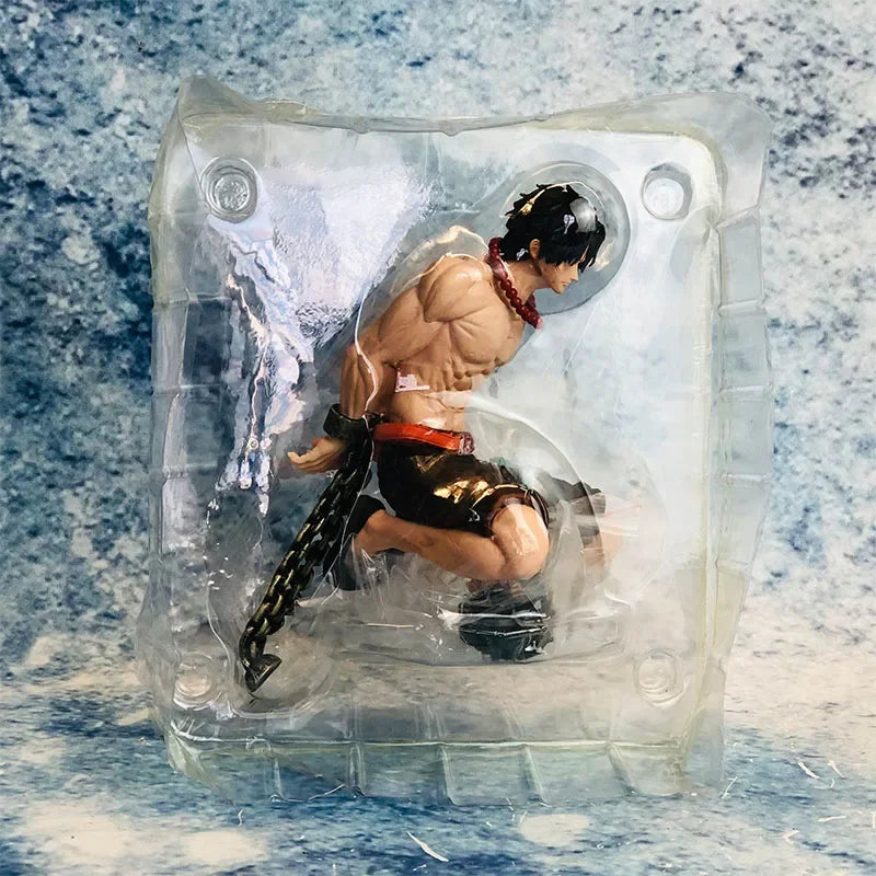 One Piece Anime Figure Execution Portgas D Ace Gol D Roger Figure Pvc Gk Statue Figurine Model Doll Collection Room Decora Gift
