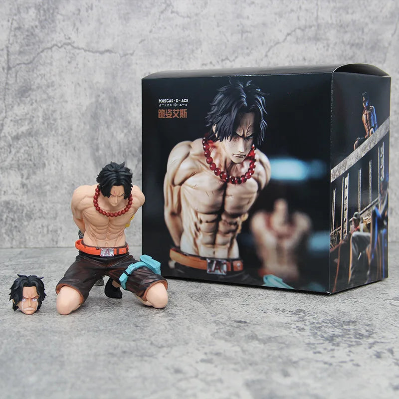 One Piece 12cm Gk Bt Top Series Execution Platform Kneeling Posture Aisi Double-Headed Cartoon Hand-Made Model Ornaments Gift